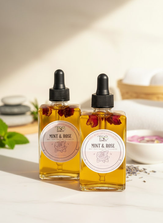 Mint Rose Scalp Treatment with Background